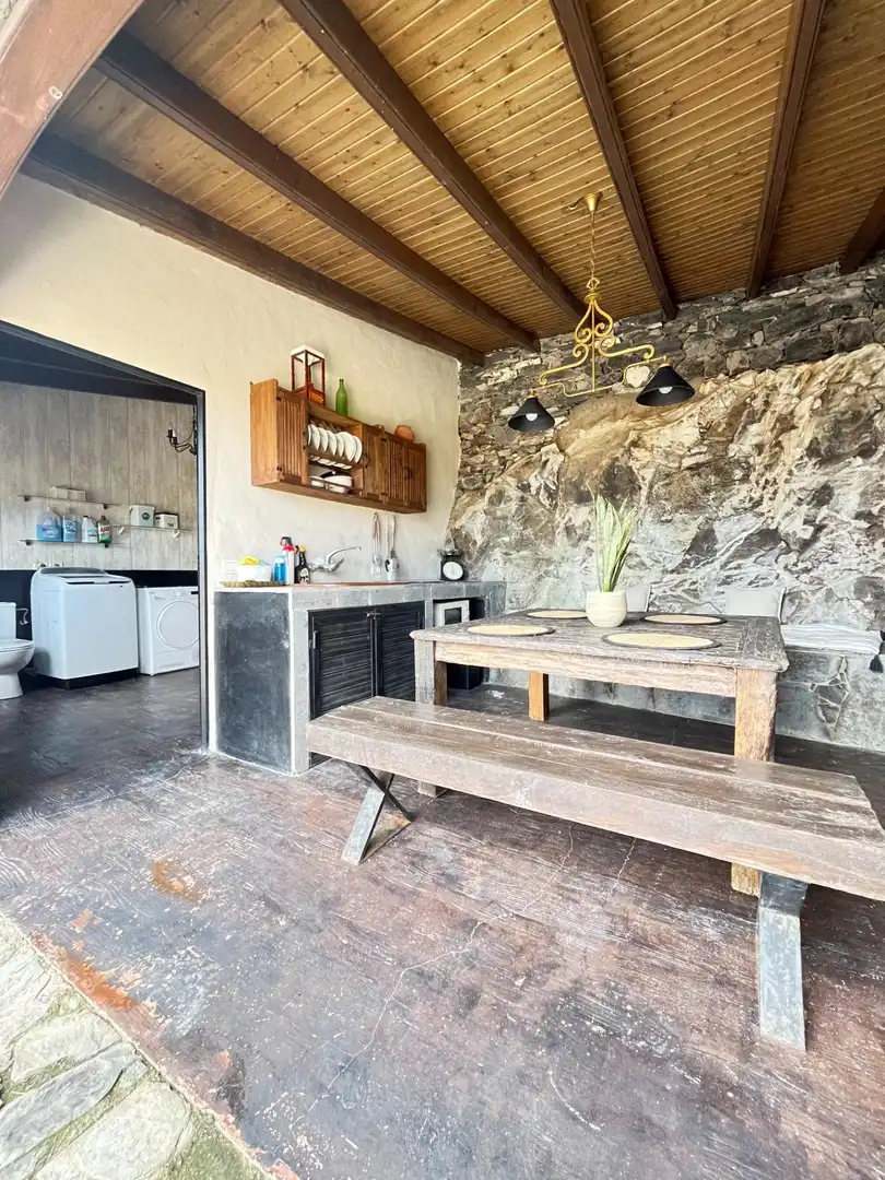 Cocina de Casa o chalet en venta en Moya (Las Palmas) con Jardín privado, Terraza y Amueblado