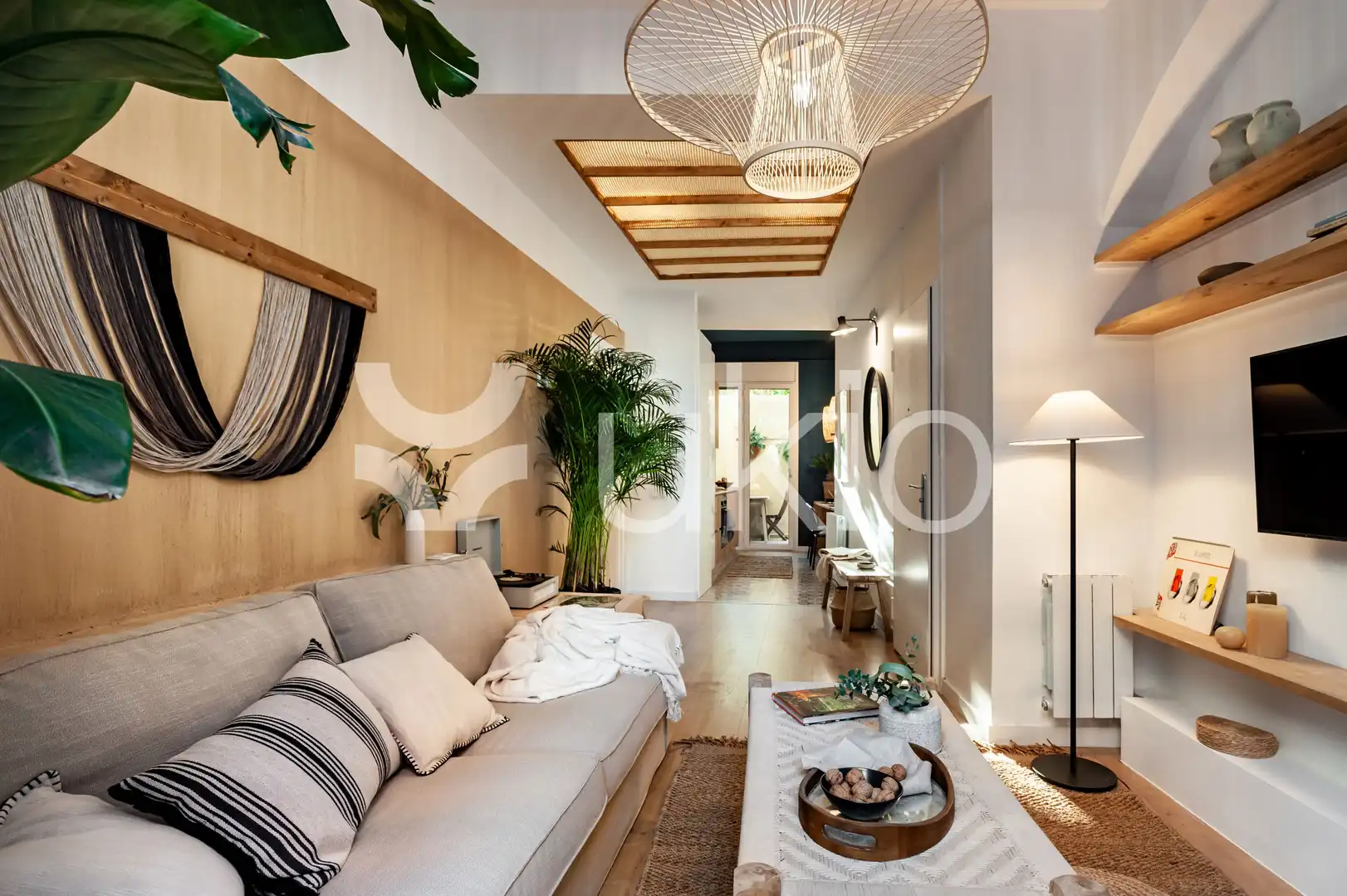 Living room of Apartments for rent in Barcelona  with Air Conditioner, Heating and Terrace