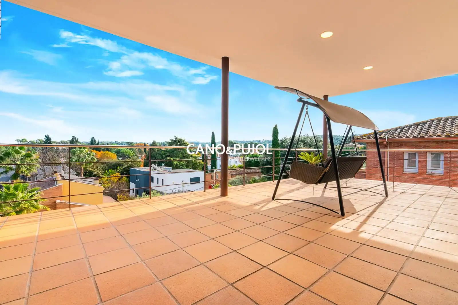 Terrace of Houses for sale in Sant Cugat del Vallès  with Air Conditioner, Terrace and Swimming Pool