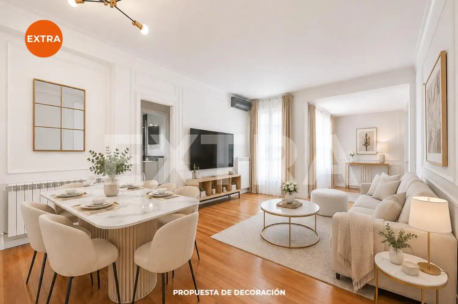 Living room of Flat for sale in Madrid  with Air Conditioner, Heating and Terrace