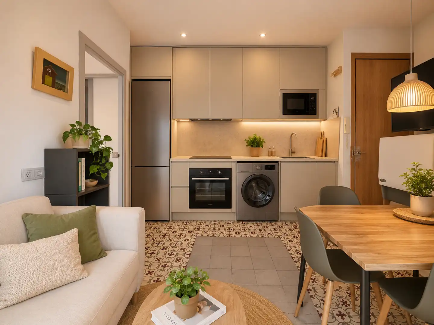 Küche von Wohnung zum Verkauf in Barcelona mit Klimaanlage, Heizung und Möbliert