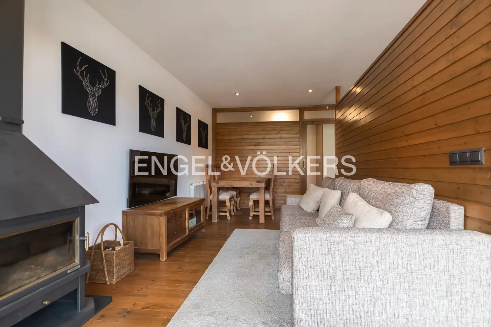Sala de estar de Apartamento en venta en Llívia con Calefacción, Parquet y Terraza