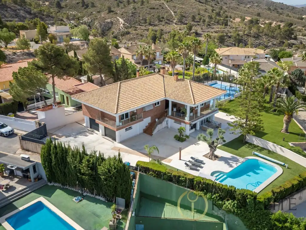 Vista exterior de Casa o chalet en venta en Petrer con Aire acondicionado, Jardín privado y Piscina