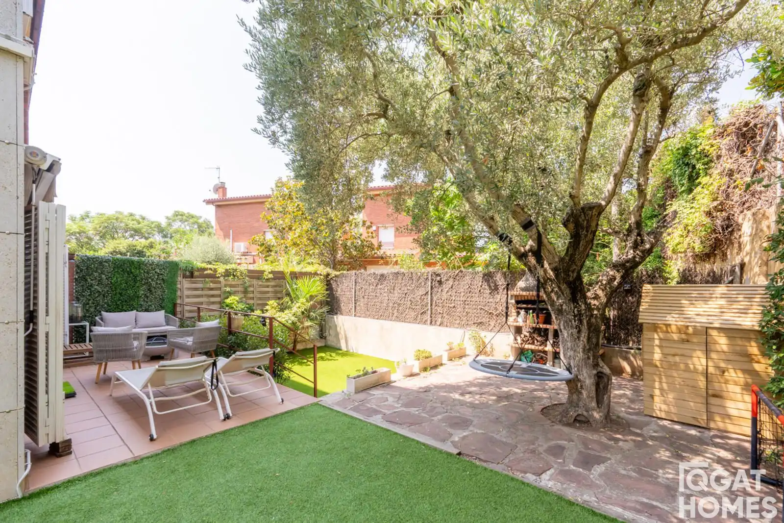 Jardín de Casa adosada en venta en Sant Cugat del Vallès con Aire acondicionado, Calefacción y Trastero
