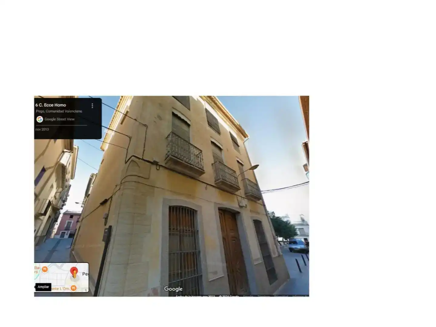 Vista exterior de Pis en venda en Pego amb Traster