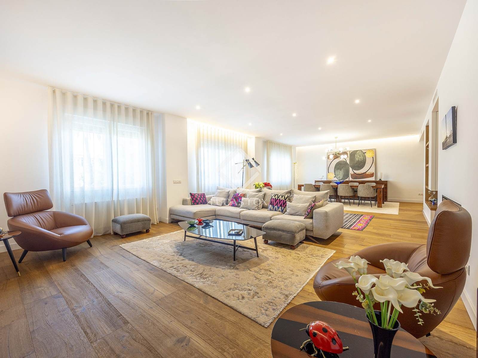 Sala de estar de Piso en venta en  Valencia Capital con Aire acondicionado, Calefacción y Parquet