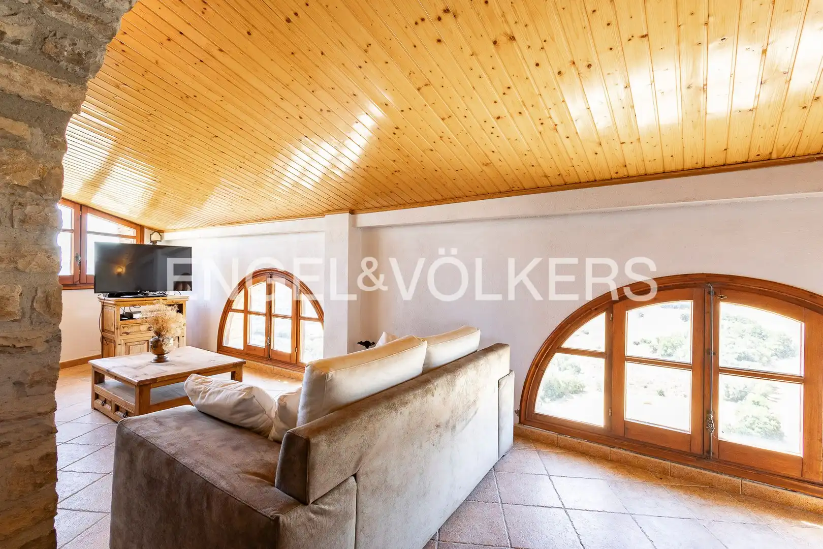 Sala de estar de Casa o chalet en venta en Calonge de Segarra con Calefacción, Jardín privado y Terraza