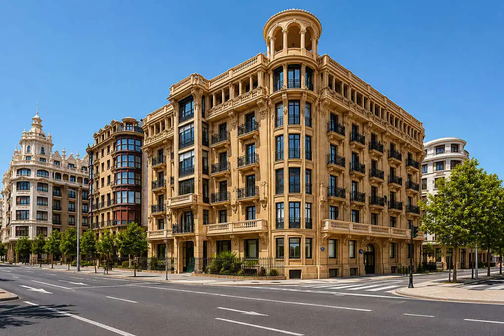 Vista exterior de Piso en venta en Donostia - San Sebastián  con Aire acondicionado y Alarma