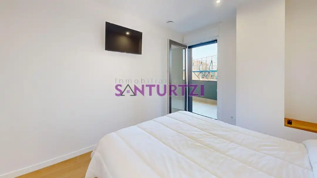 Schlafzimmer von Wohnung zum Verkauf in Santurtzi  mit Heizung, Terrasse und Möbliert