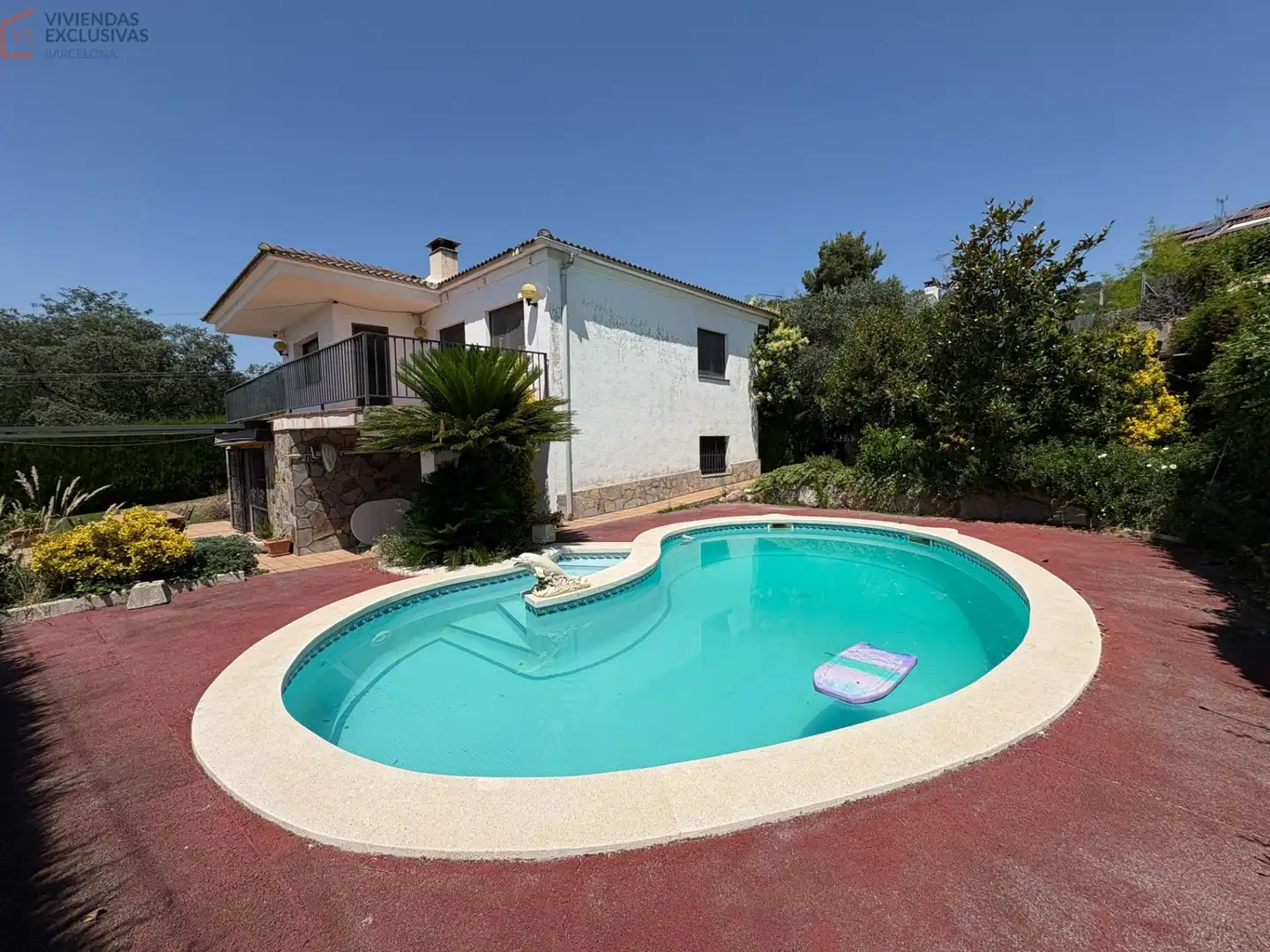 Piscina de Casa o xalet en venda en Caldes de Montbui amb Calefacció, Jardí privat i Terrassa