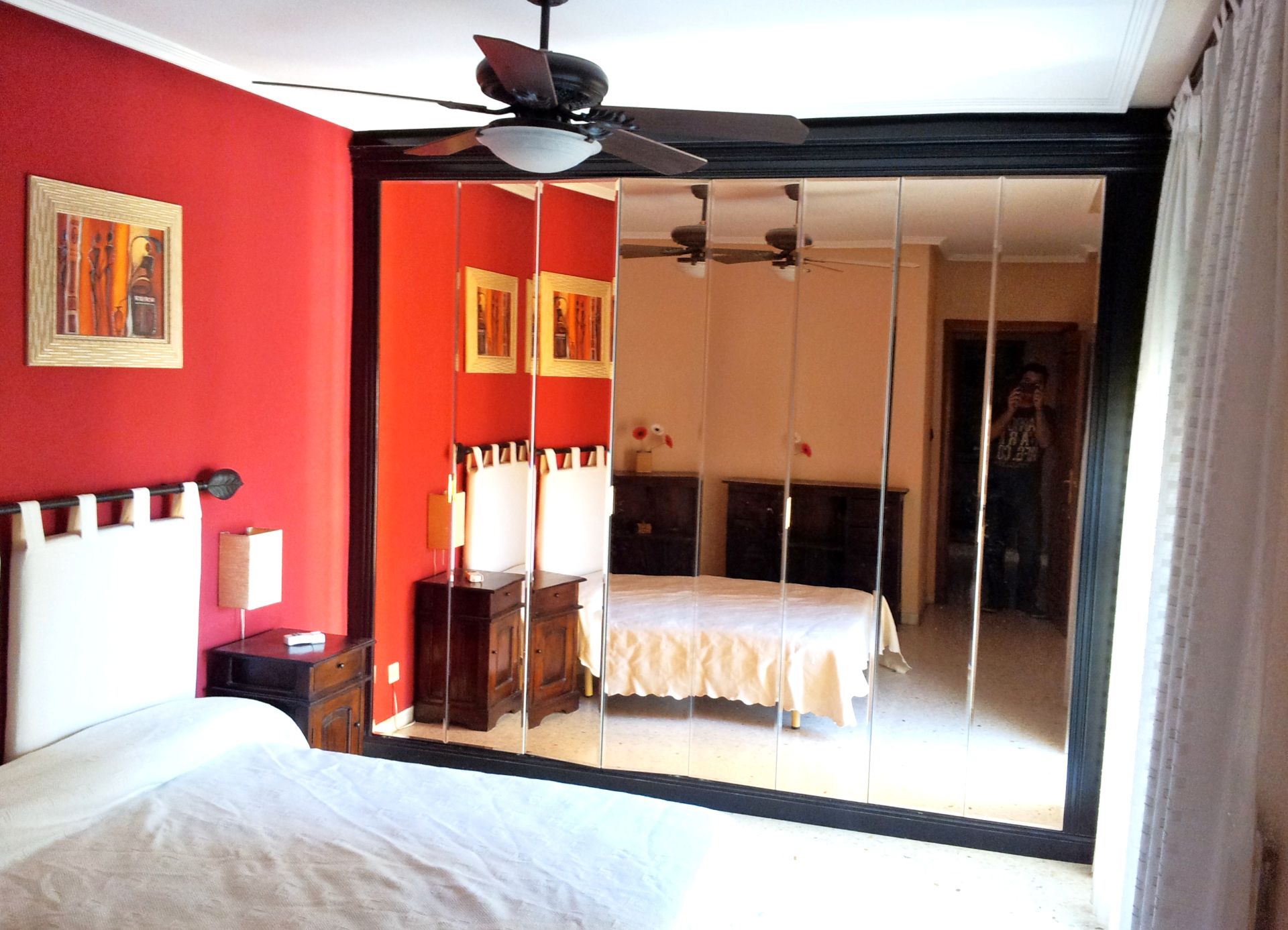 Bedroom of Flat to rent in  Zaragoza Capital  with Heating, Parquet flooring and Furnished