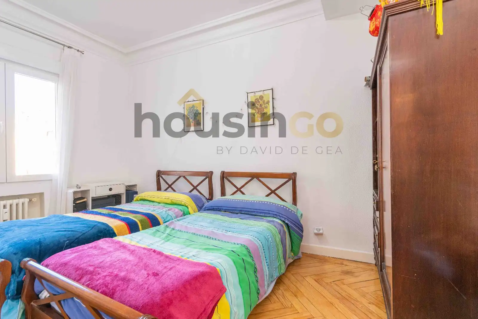Bedroom of Flat for sale in Madrid  with Heating, Terrace and Storage room