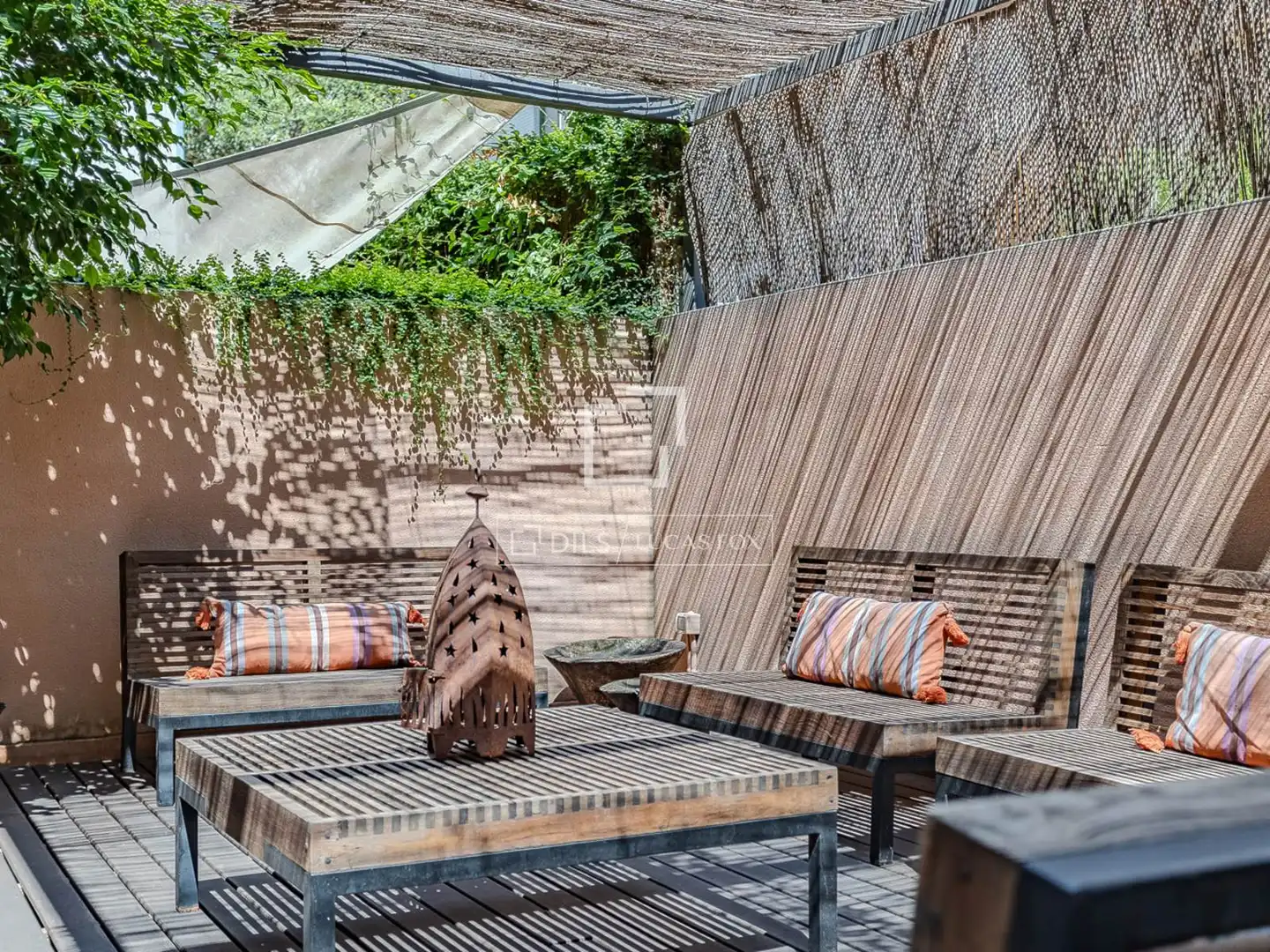Terraza de Piso de alquiler en Barcelona con Aire acondicionado, Calefacción y Parquet