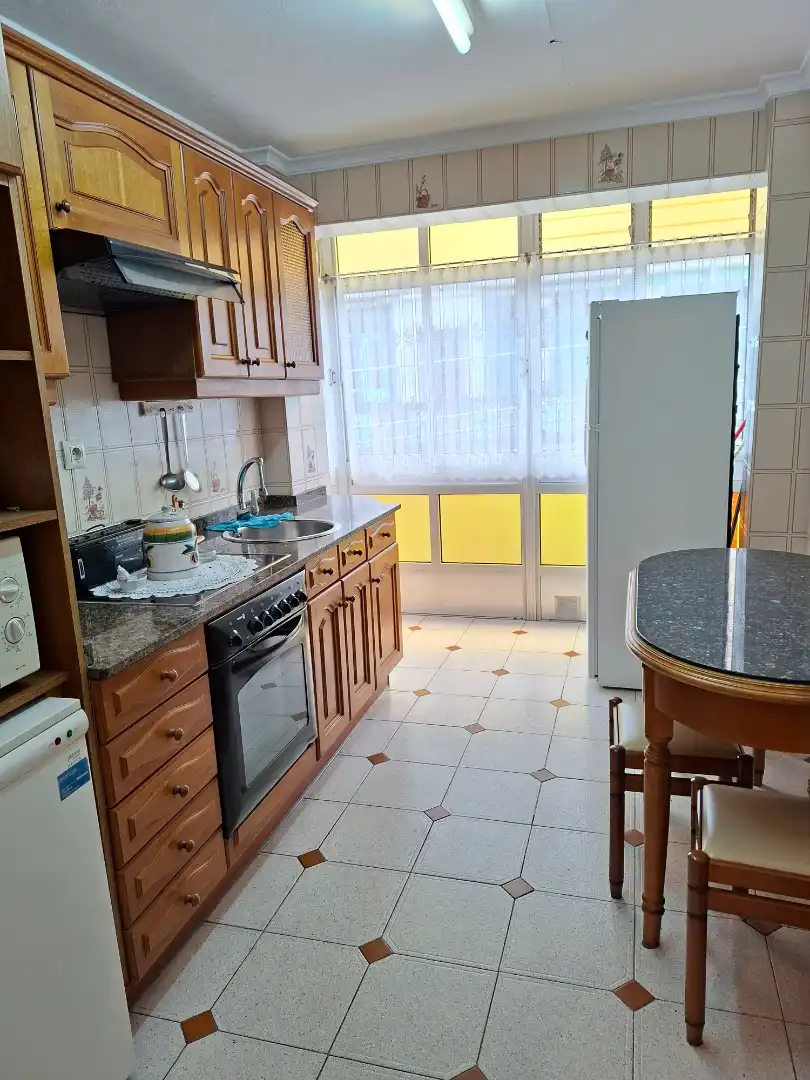Kitchen of Flat for sale in Avilés  with Heating, Terrace and Furnished