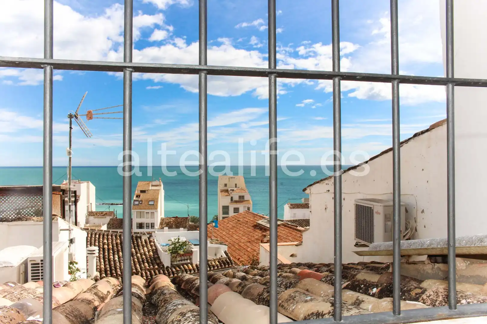 Vista exterior de Casa adosada en venta en Altea con Aire acondicionado, Parquet y Balcón