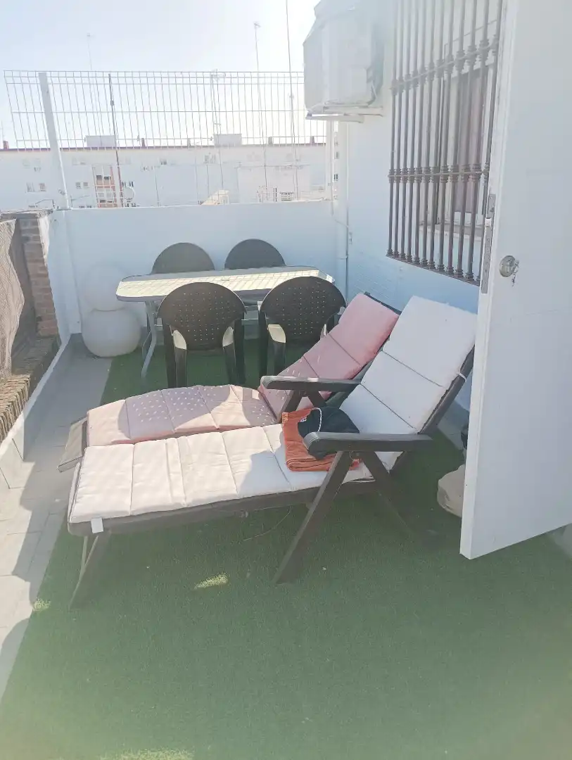 Terrace of Houses for sale in Sevilla  with Air Conditioner, Private garden and Parquet flooring