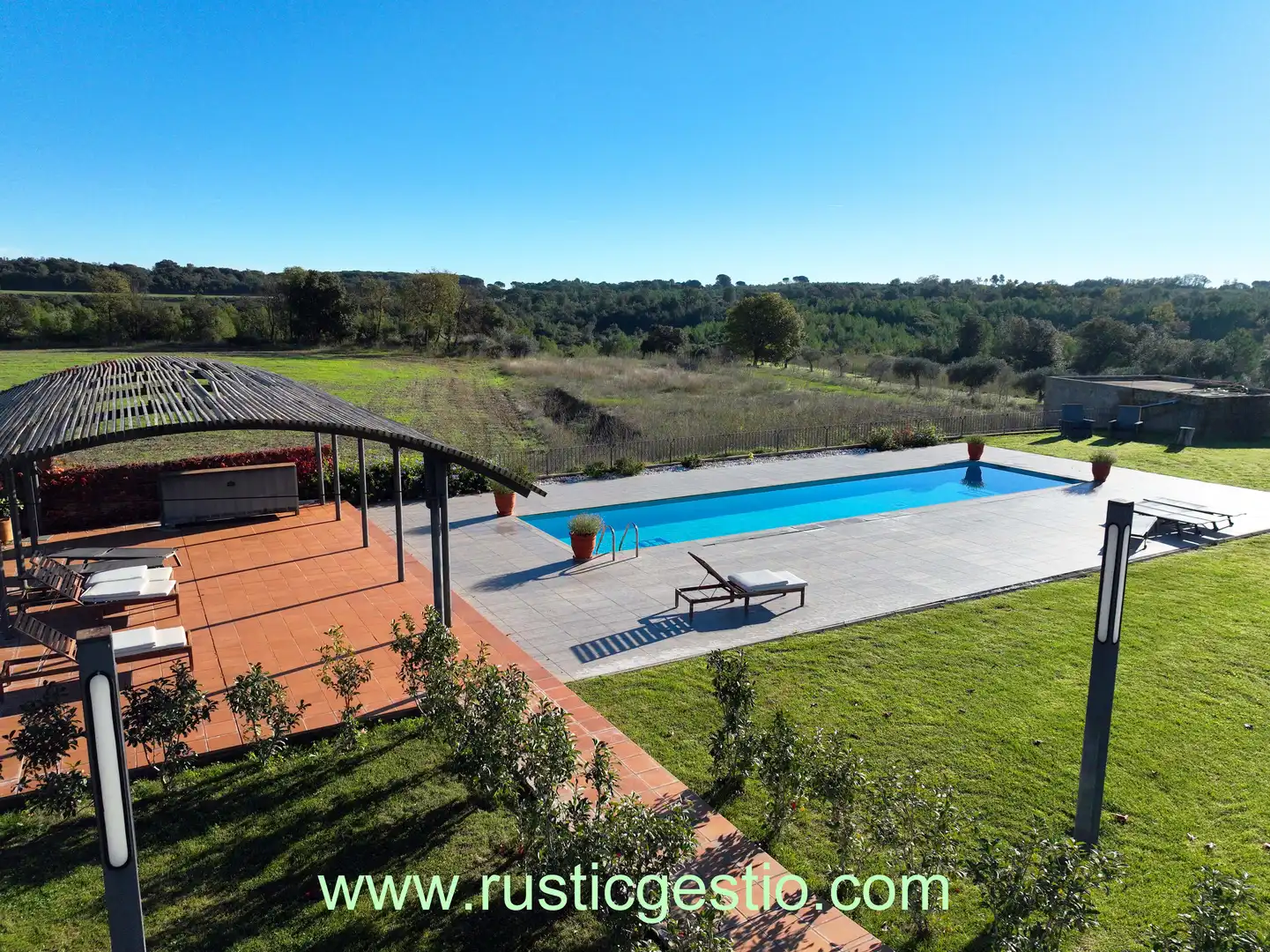 Swimming pool of Country homes for sale in Terrades  with Air Conditioner, Heating and Private garden