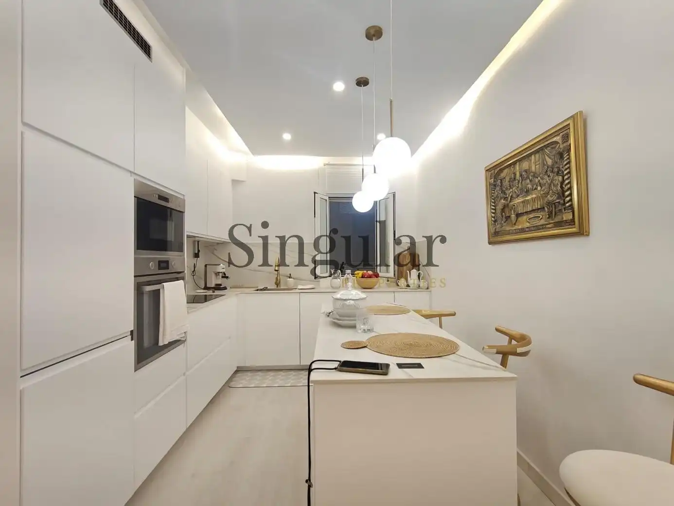 Cocina de Piso en venta en Barcelona con Aire acondicionado, Calefacción y Amueblado
