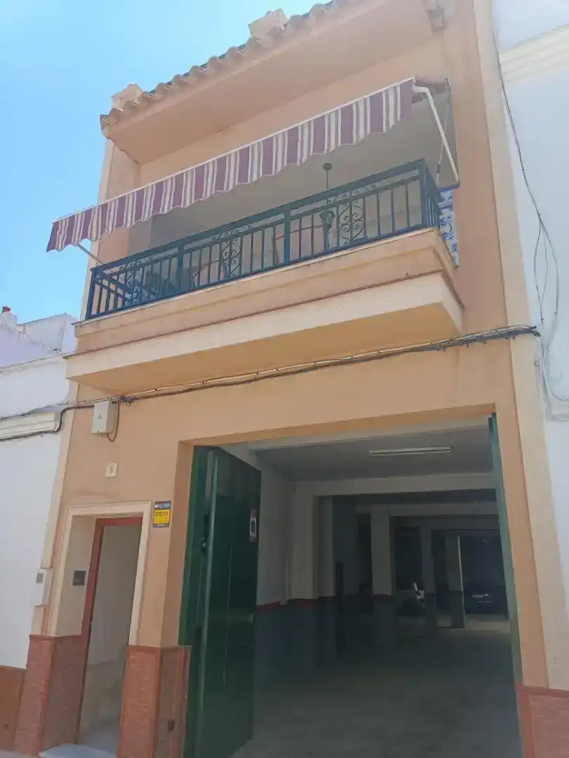 Vista exterior de Casa adosada en venda en Lora del Río amb Aire condicionat, Moblat i Forn