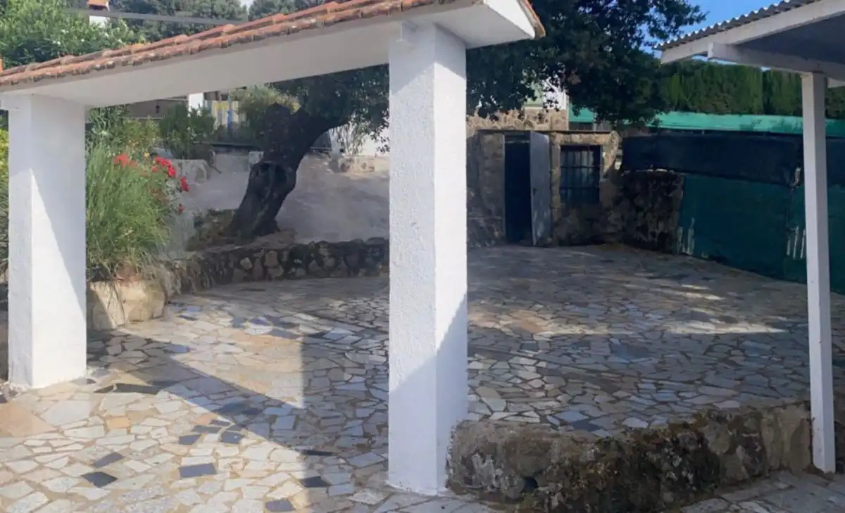 Vista exterior de Casa o chalet en venta en Malpartida de Plasencia con Aire acondicionado, Terraza y Piscina