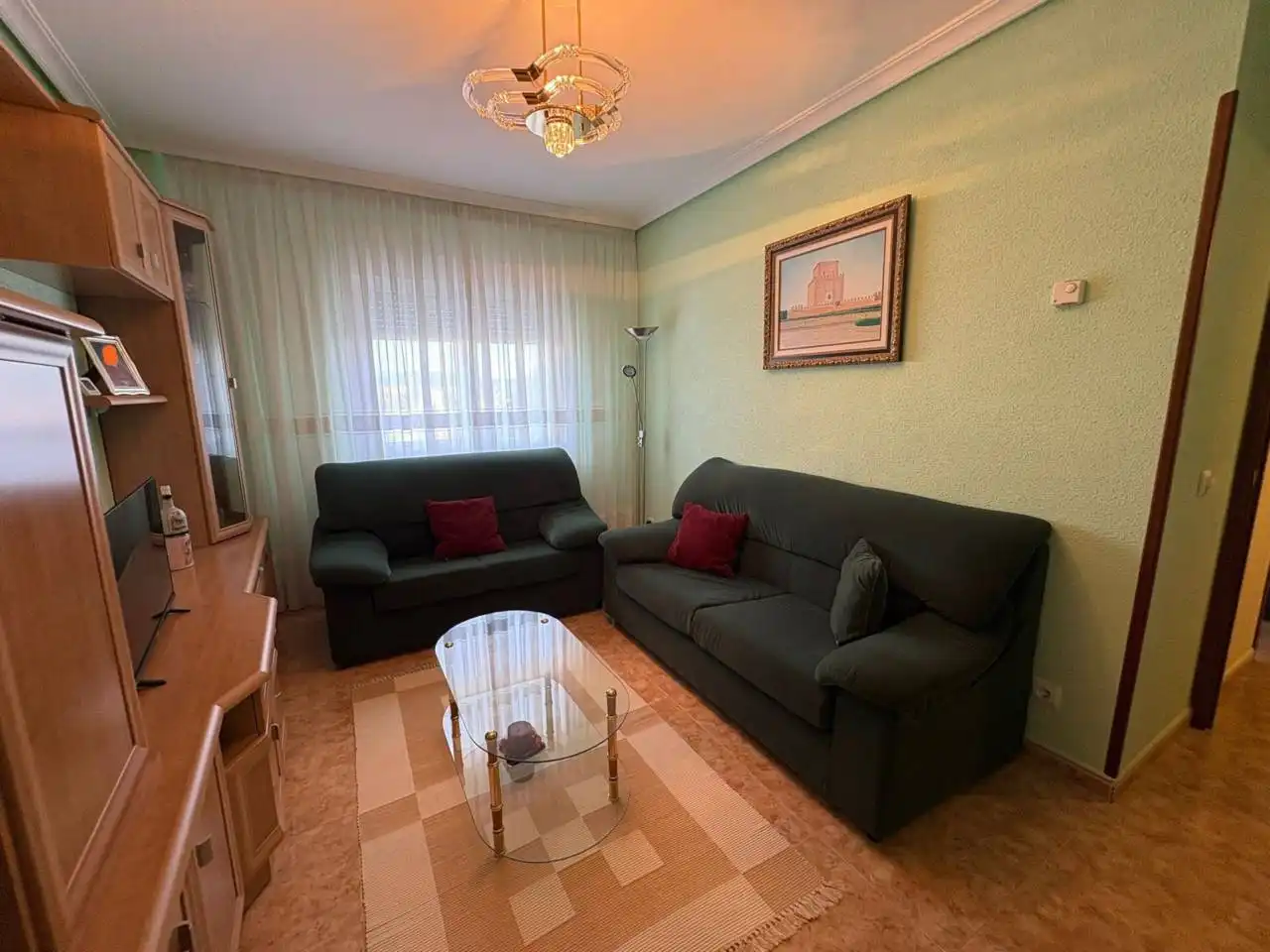 Sala de estar de Piso en venta en Ciudad Rodrigo con Calefacción, Trastero y Amueblado
