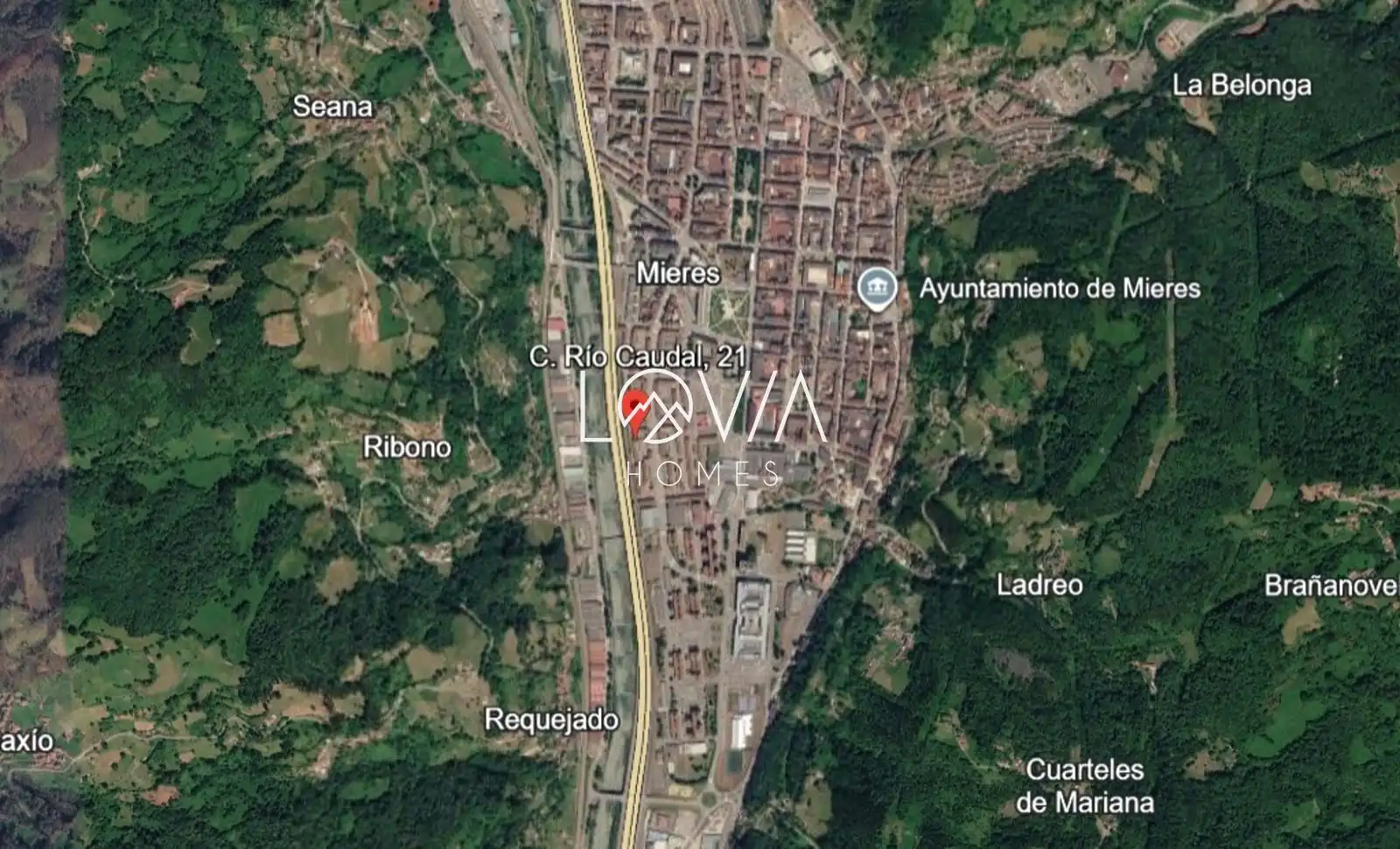 Vista exterior de Piso en venta en Mieres (Asturias)
