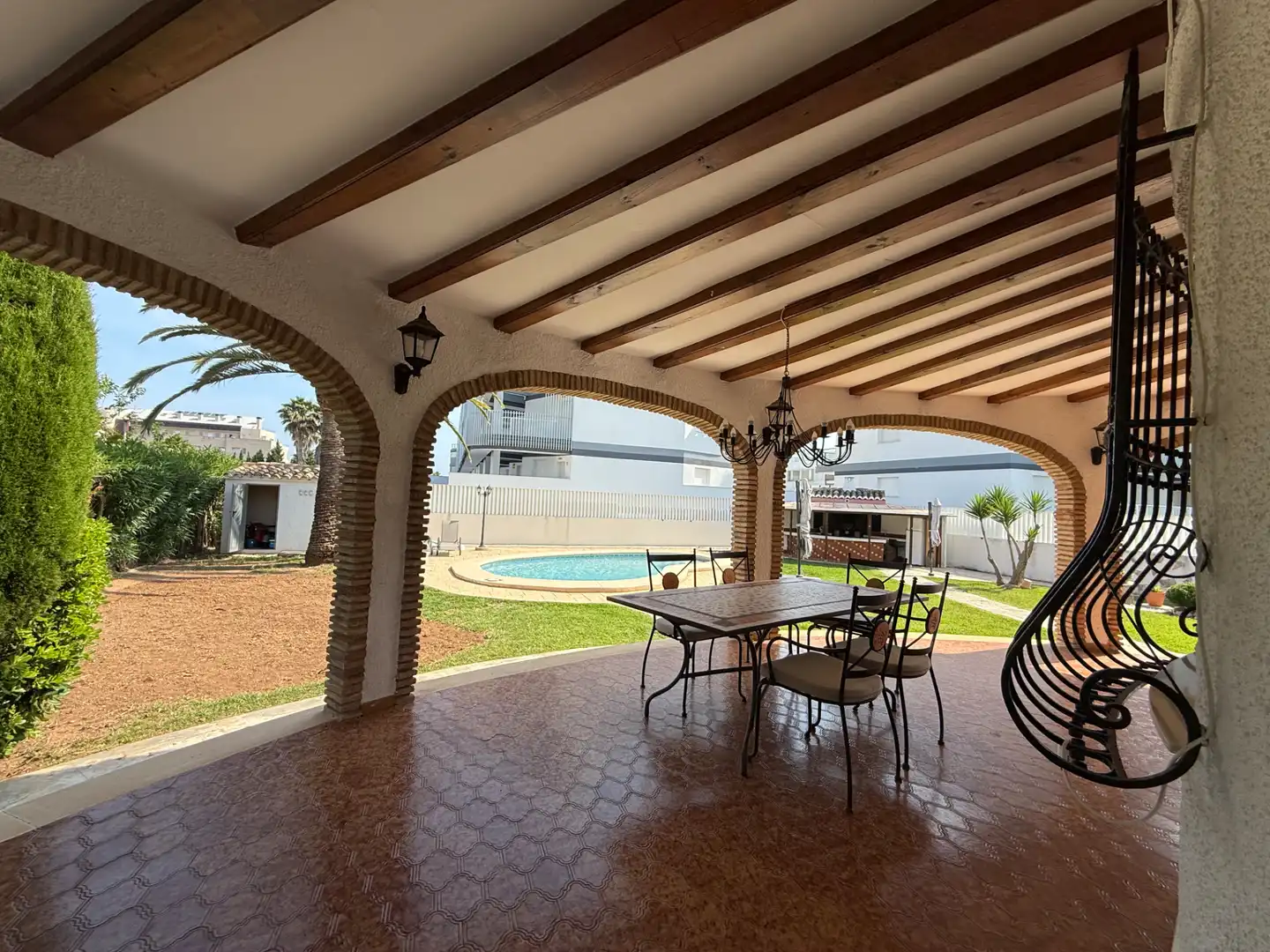 Terrace of Houses for rent in Dénia  with Air Conditioner, Heating and Private garden