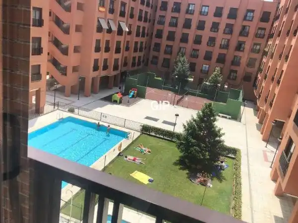 Swimming pool of Apartments for rent in Madrid  with Air Conditioner, Heating and Furnished