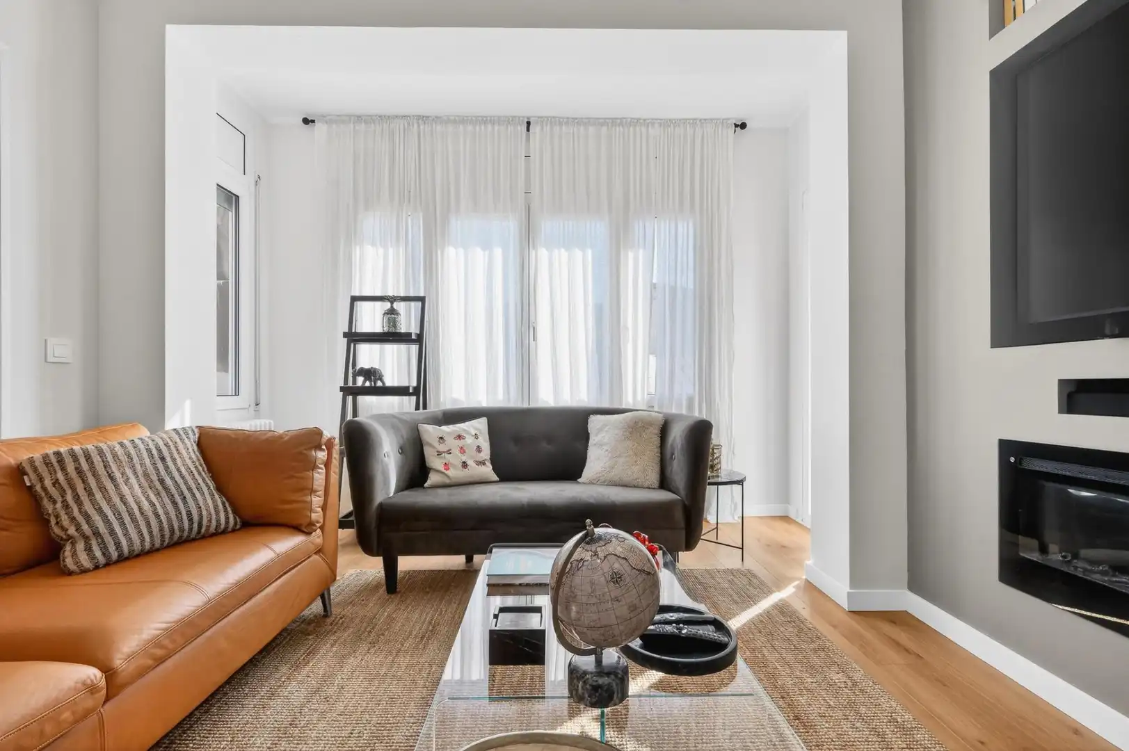 Sala de estar de Piso en venta en Girona con Calefacción y Balcón