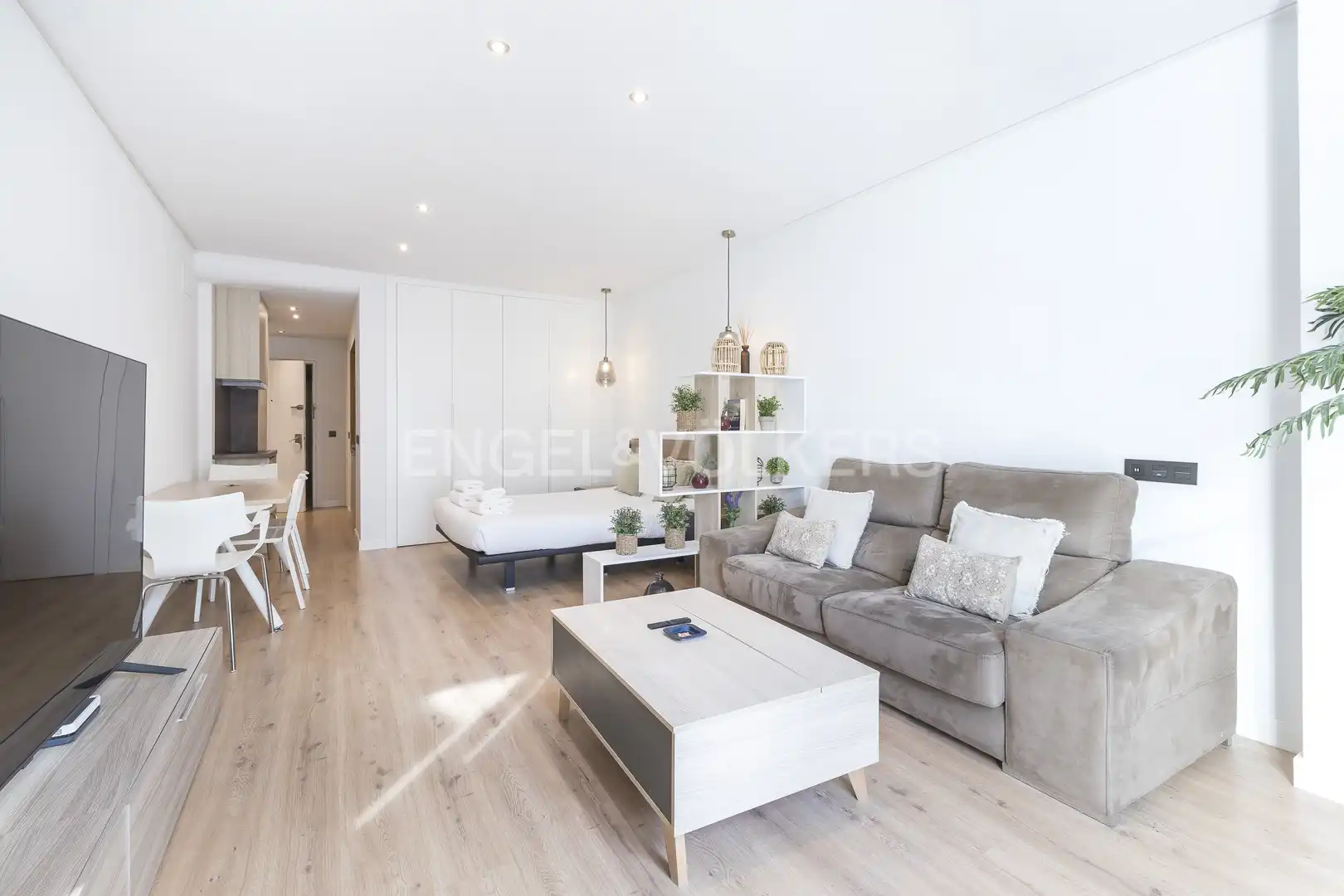 Sala de estar de Apartamento en venta en Madrid con Aire acondicionado, Calefacción y Balcón