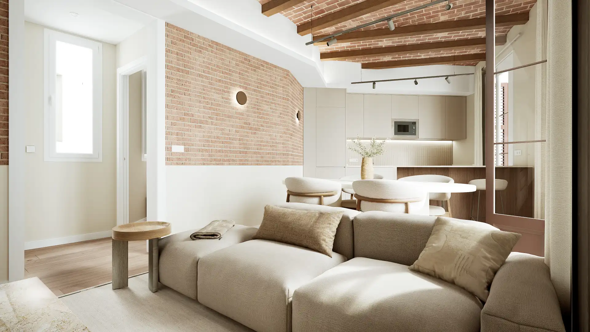 Sala de estar de Piso en venta en Barcelona con Aire acondicionado, Calefacción y Balcón