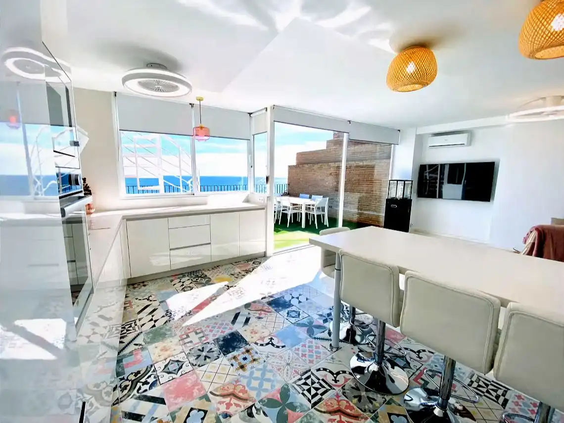 Kitchen of Flat for rent in Almuñécar  with Air Conditioner, Heating and Parquet flooring