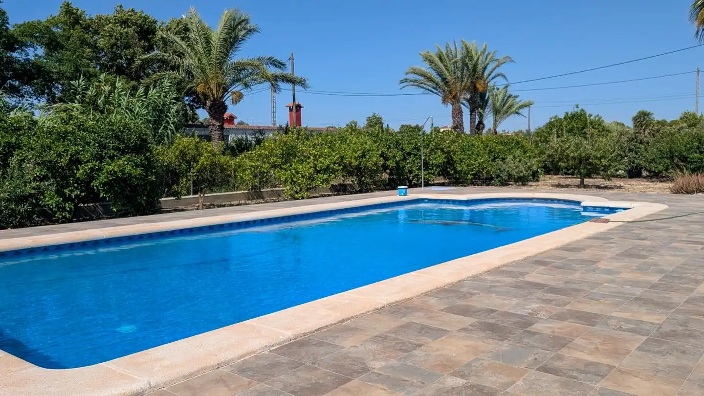 Piscina de Casa o xalet en venda en Elche / Elx amb Aire condicionat, Jardí privat i Terrassa