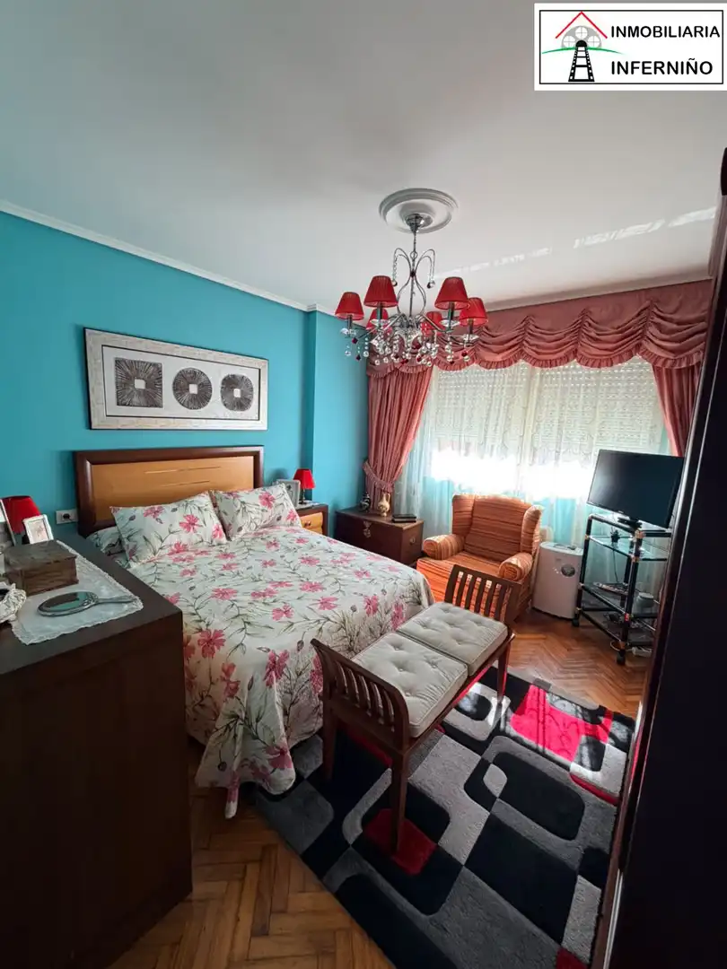 Bedroom of Flat for sale in A Malata - Catabois - Ciudad Jardín