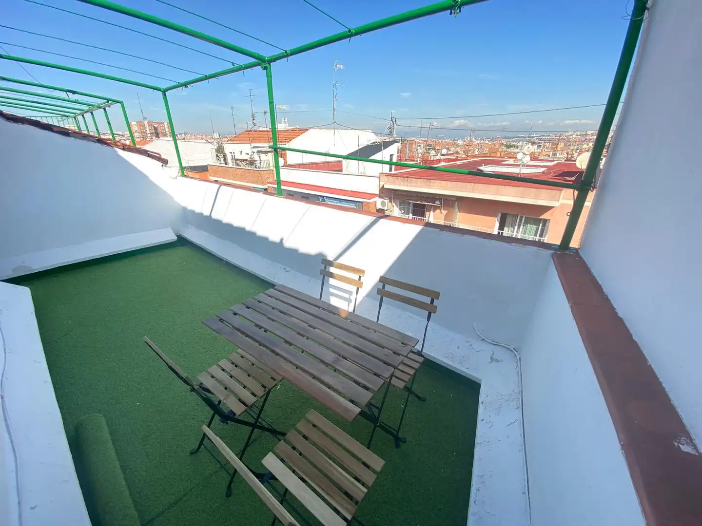 Terrace of Attic for rent in Madrid  with Heating, Terrace and Furnished