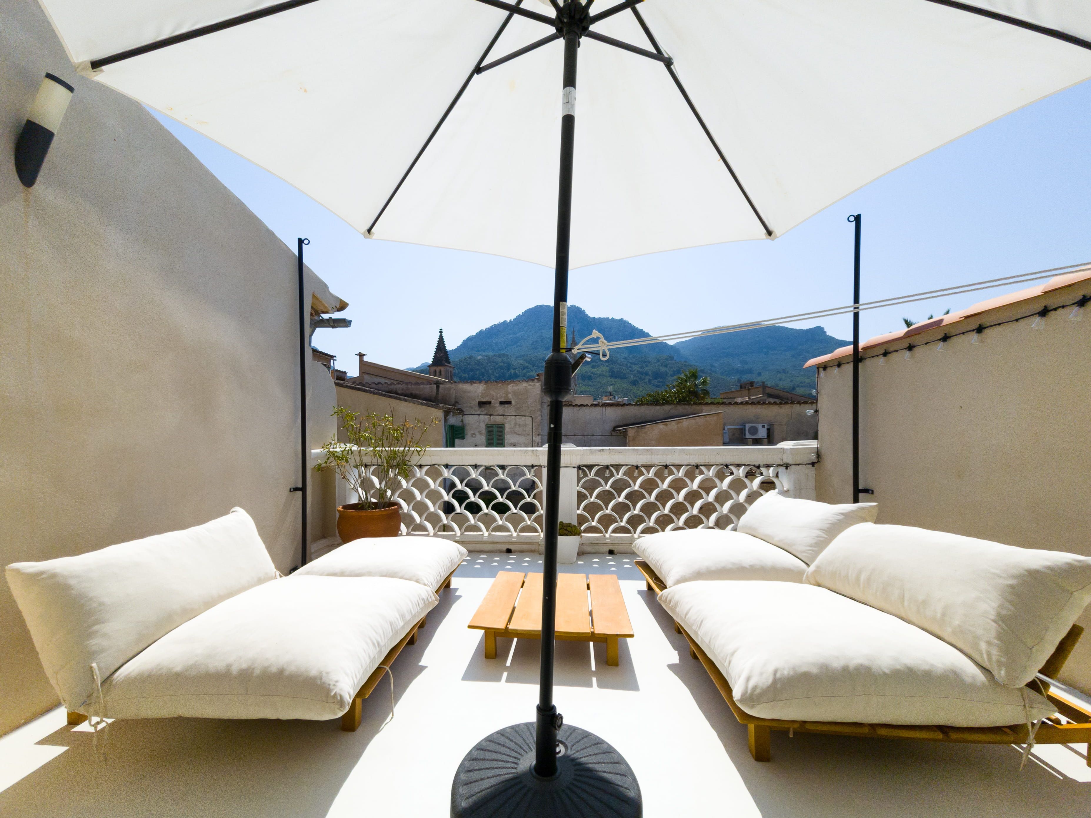 Terrace of Single-family semi-detached for sale in Sóller  with Air Conditioner and Swimming Pool