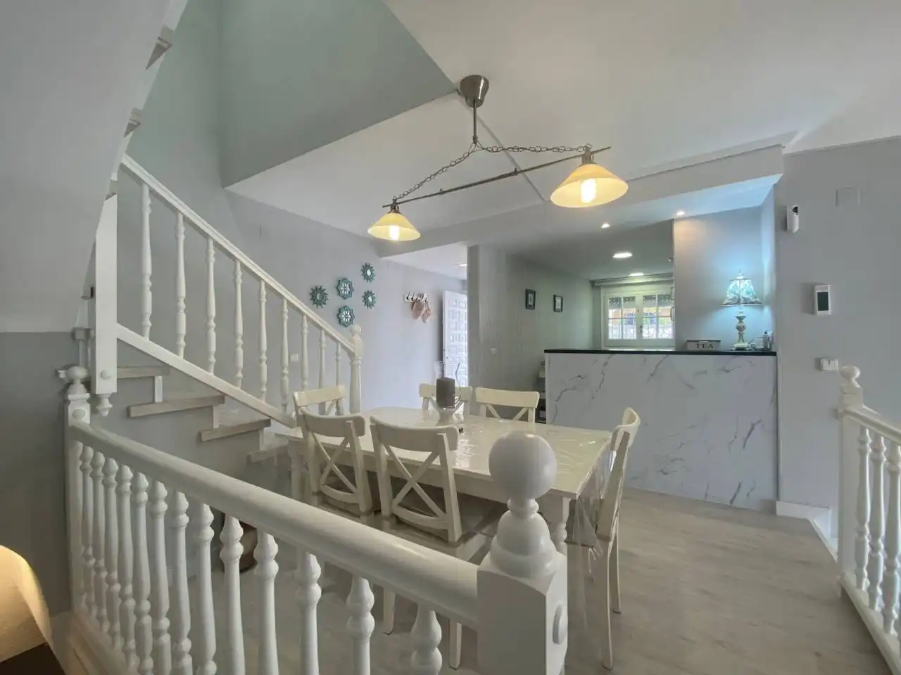 Comedor de Casa adosada en venta en Mont-roig del Camp con Aire acondicionado, Parquet y Terraza