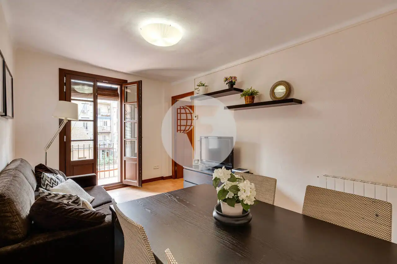 Sala d'estar de Pis en venda en Barcelona amb Calefacció i Terrassa