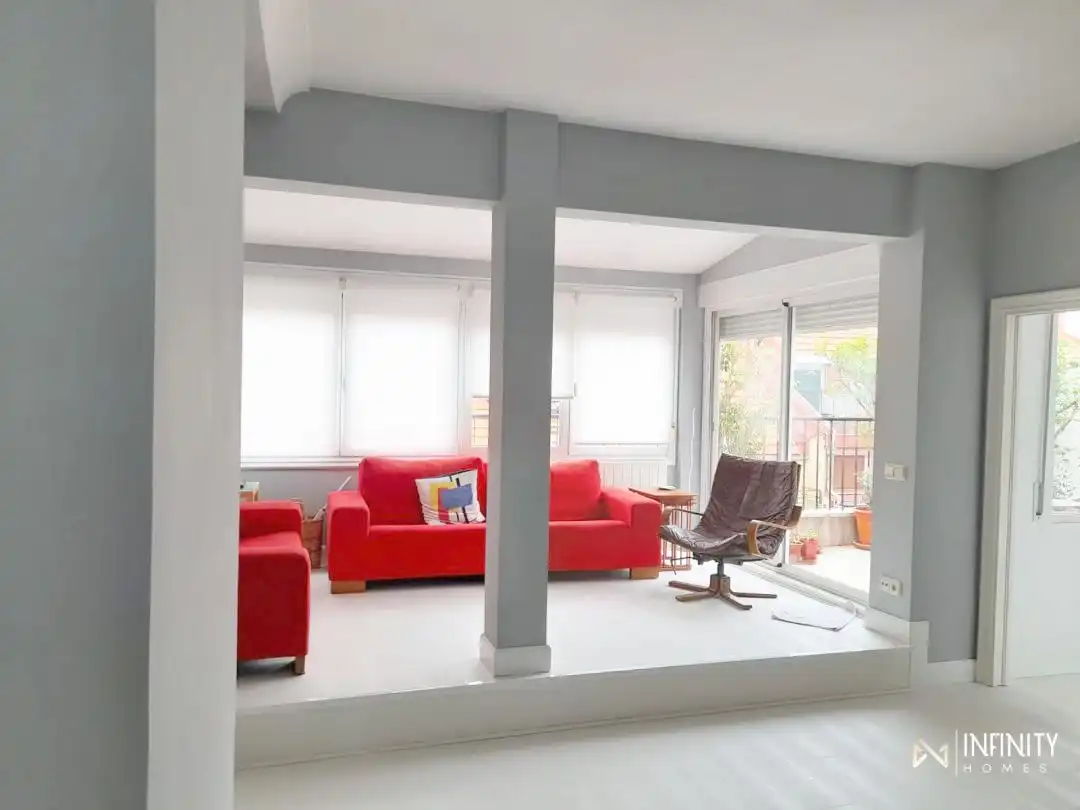 Sala de estar de Piso de alquiler en Bilbao  con Calefacción y Terraza