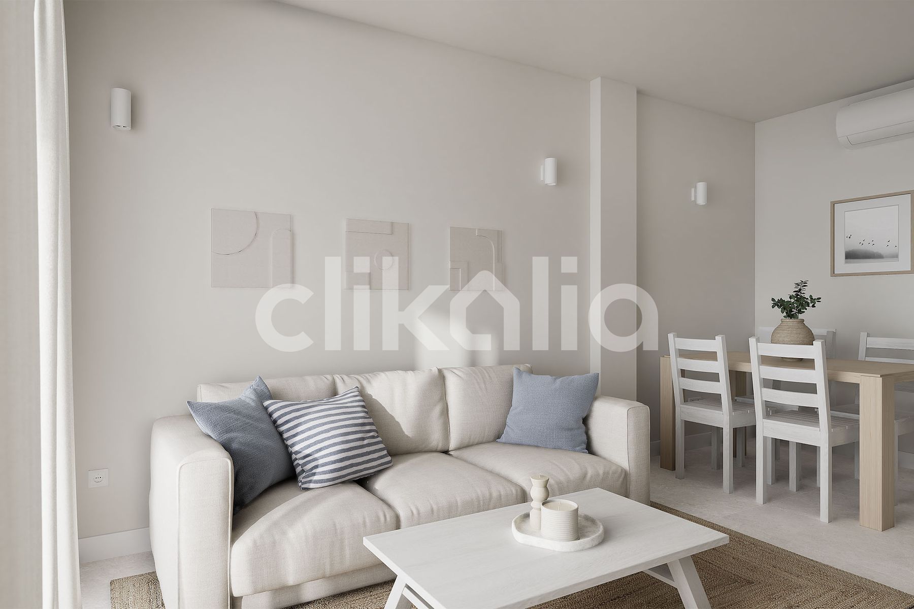 Living room of Flat for sale in Marbella  with Air Conditioner, Private garden and Terrace