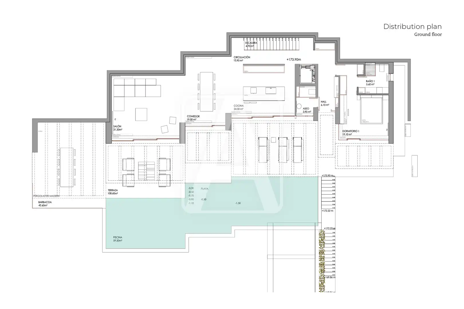 Villa mit Pool zum Verkauf in La Fustera, imagen 16