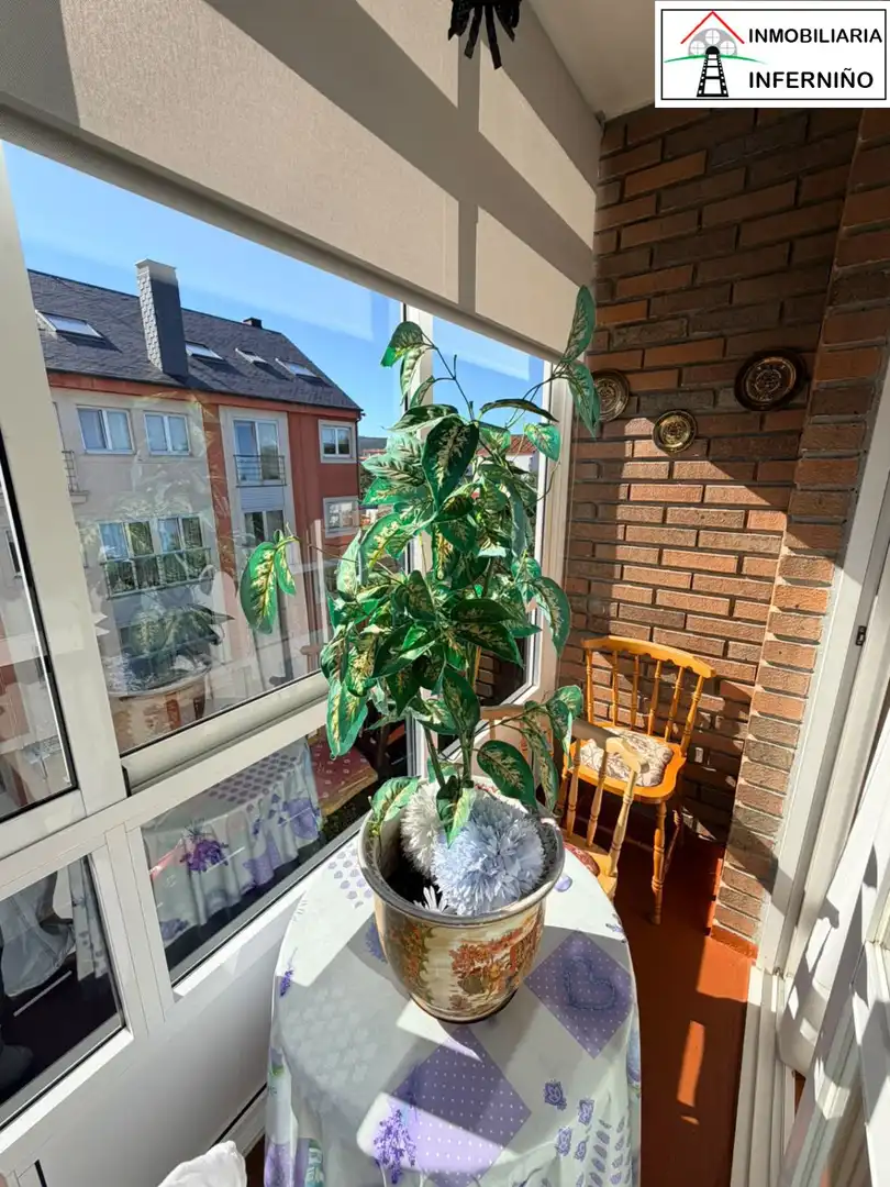 Balcony of Flat for sale in A Malata - Catabois - Ciudad Jardín