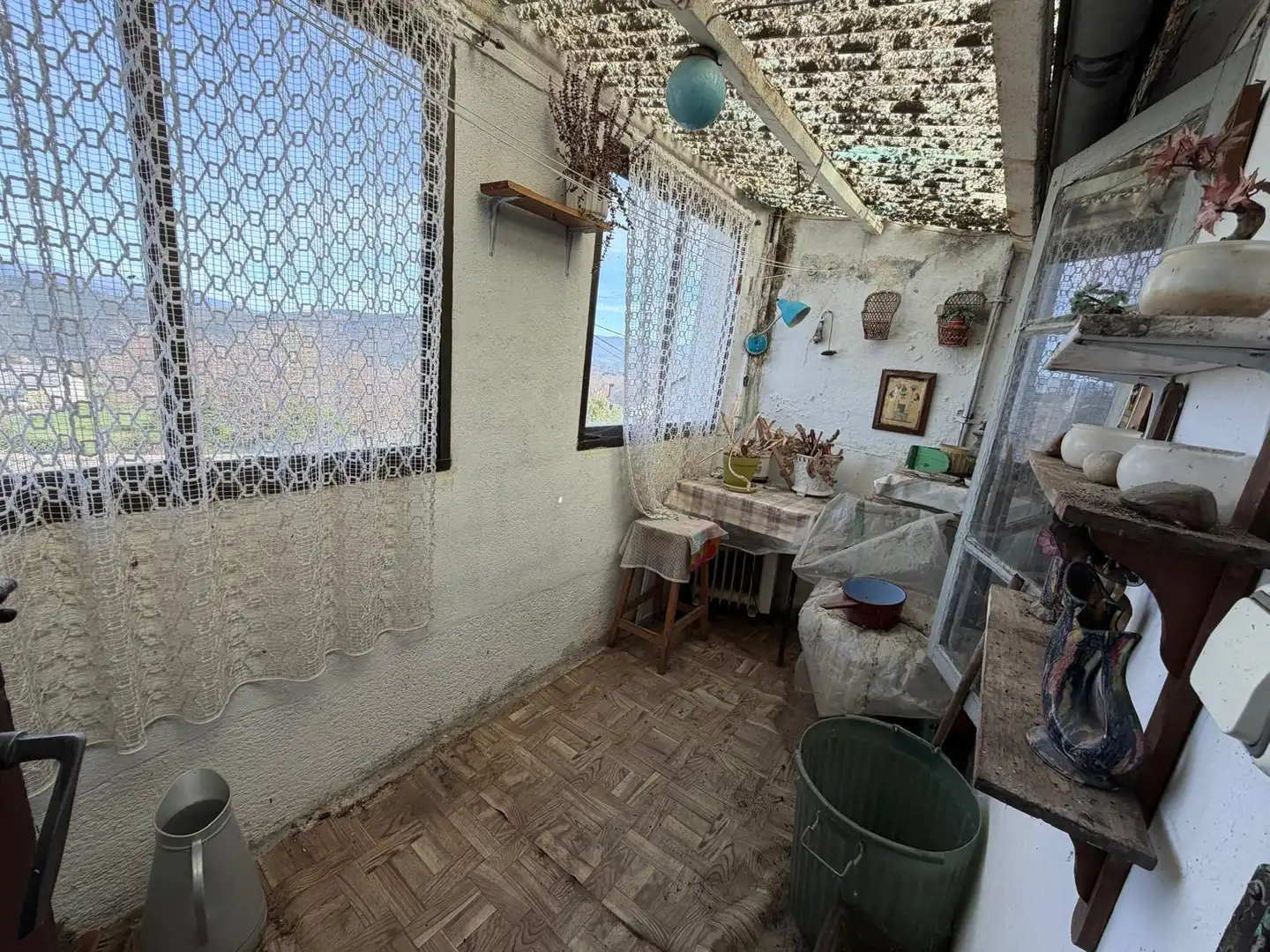 Terraza de Casa adosada en venta en A Pobra de Trives  con Amueblado, Lavadora y Microondas