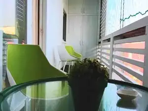 Terrassa de Apartament de lloguer en Las Palmas de Gran Canaria amb Parquet, Moblat i Rentadora