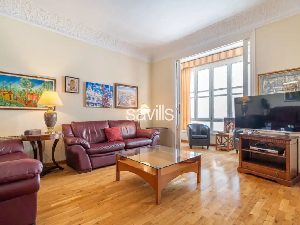 Sala d'estar de Apartament en venda en Barcelona amb Aire condicionat, Terrassa i Balcó