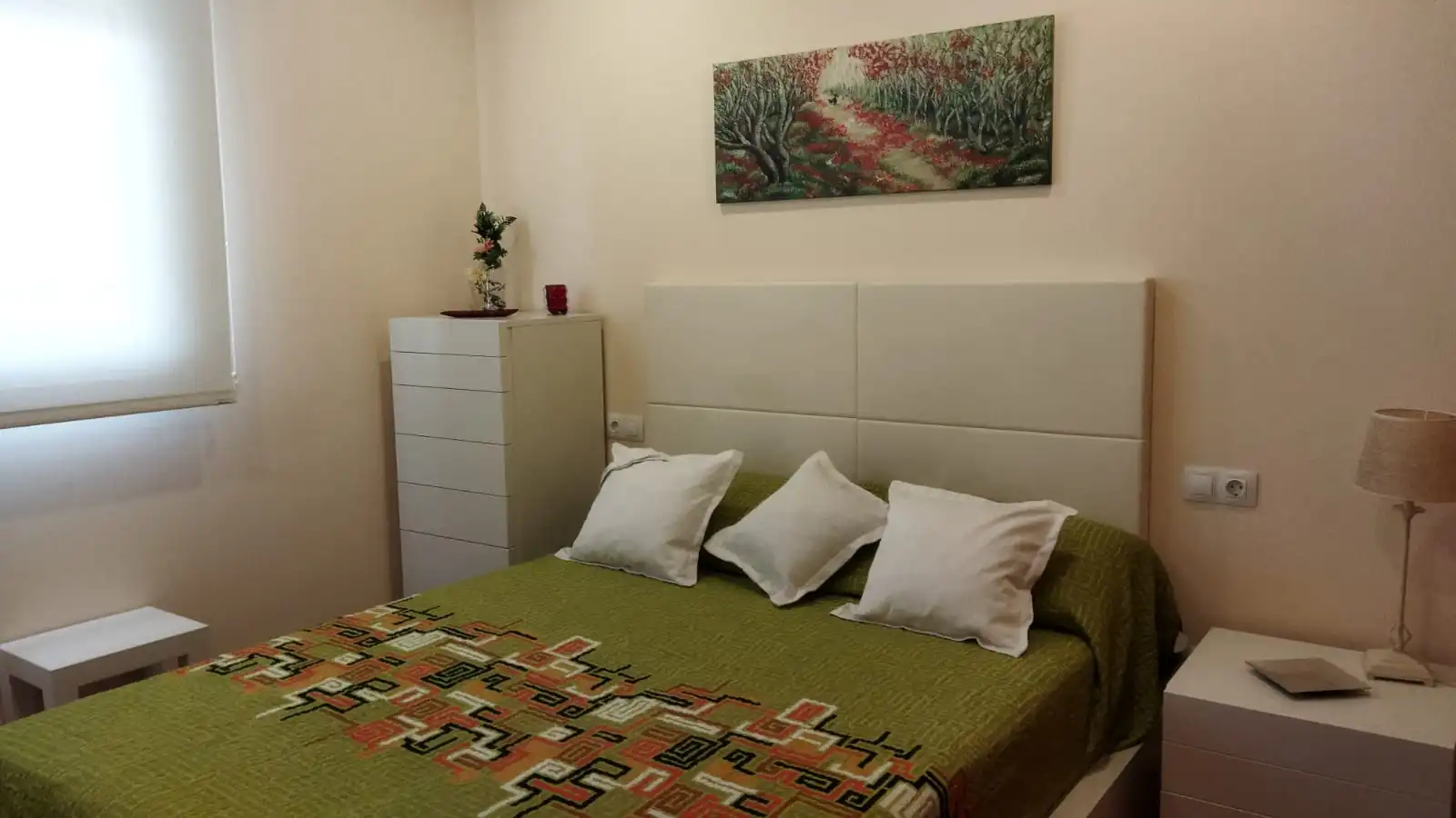 Schlafzimmer von Wohnung zur Miete in Almansa mit Klimaanlage, Heizung und Parkett