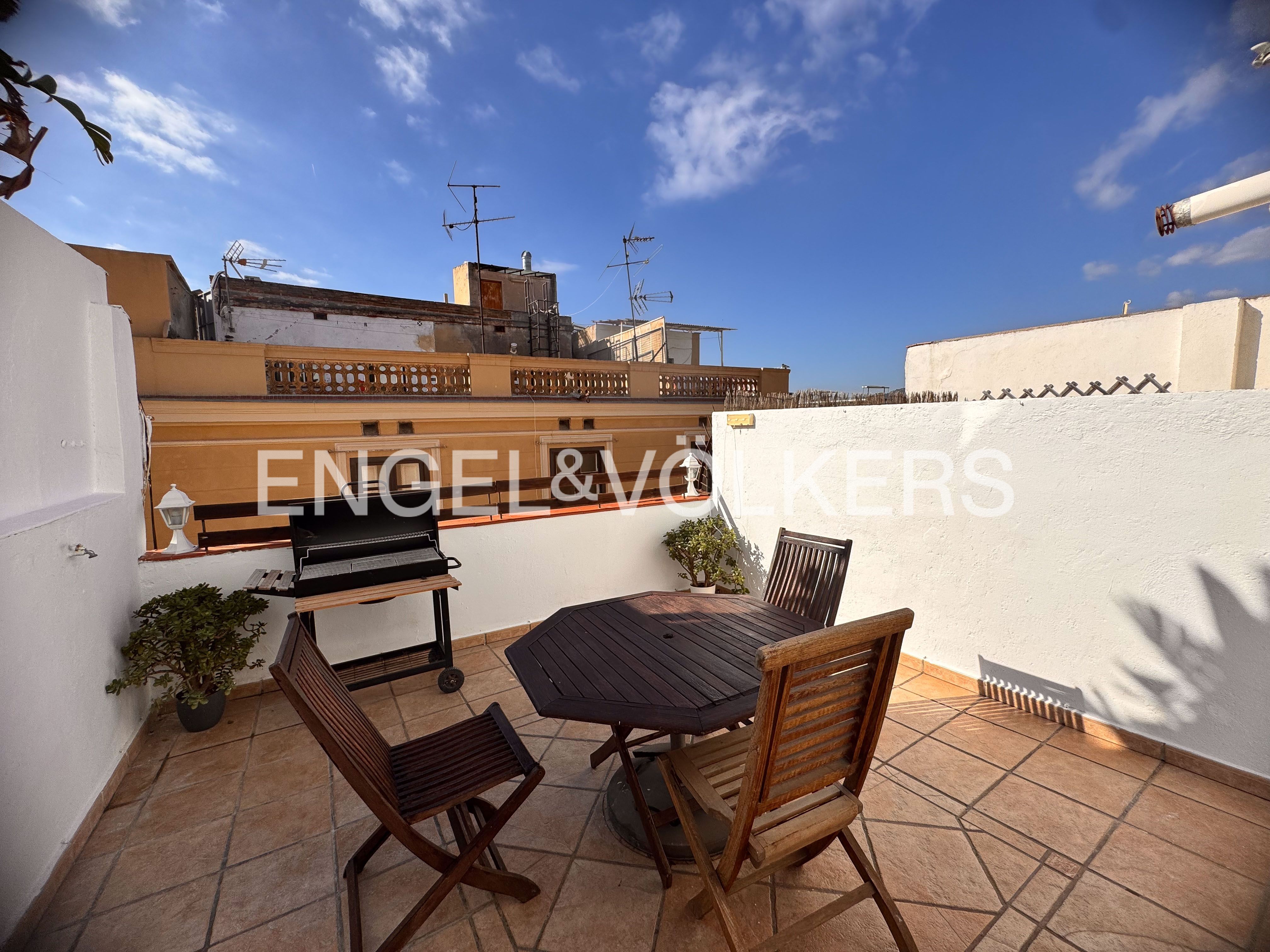 Terrassa de Apartament de lloguer en  Barcelona Capital amb Aire condicionat, Calefacció i Parquet