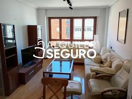 Sala de estar de Piso de alquiler en Vitoria - Gasteiz con Calefacción y Amueblado