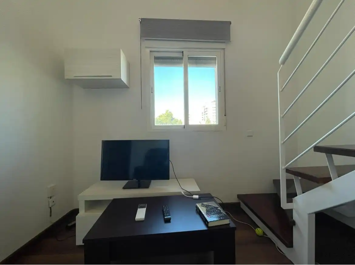 Living room of Flat for rent in Cartagena  with Air Conditioner, Parquet flooring and Furnished