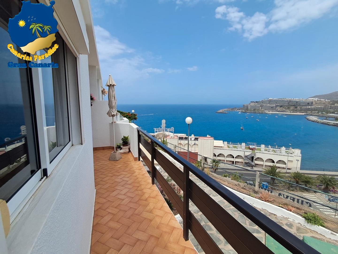 Vista exterior de Apartament en venda en Mogán amb Terrassa, Moblat i Piscina comunitària